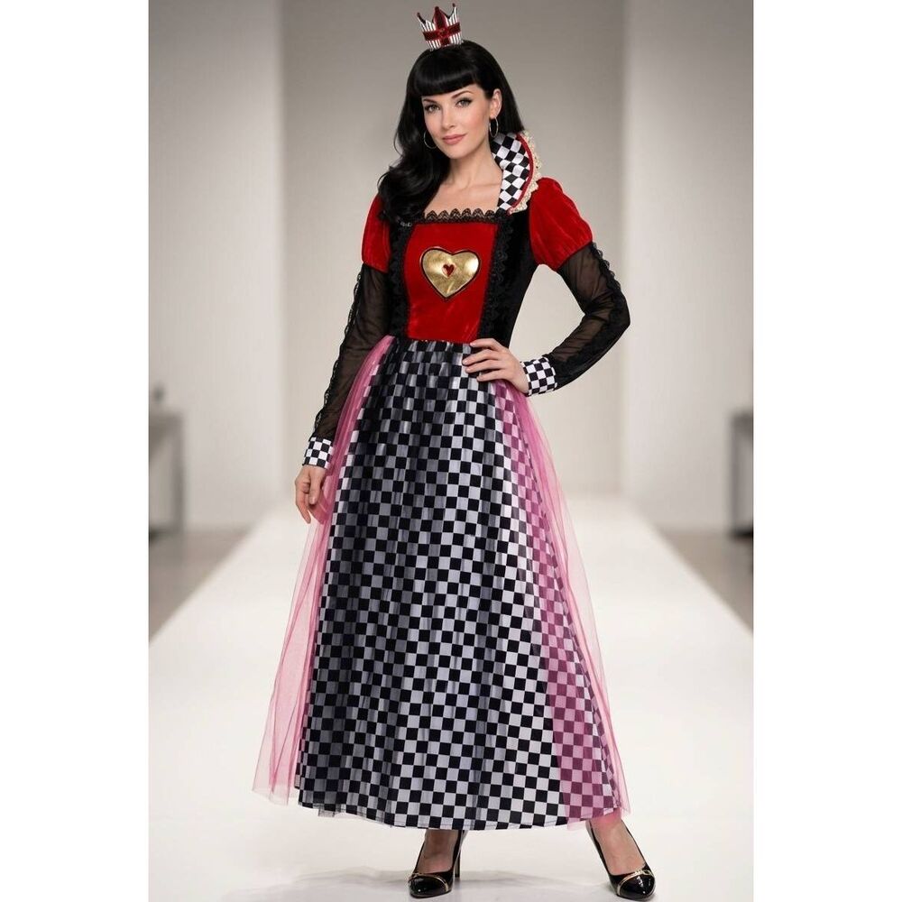 ☔️🩵⏭️NWT Queen Of Hearts w/Scepter Costume Medium